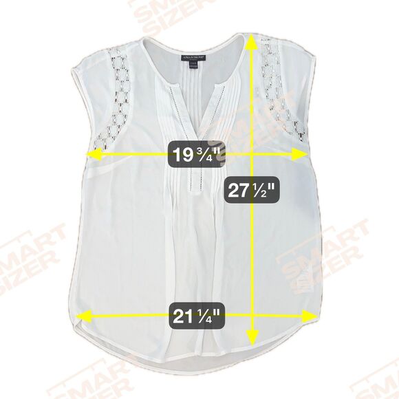 'A Pea In The Pod' White Flowy Maternity Blouse - Women's Large - Picture 4 of 8